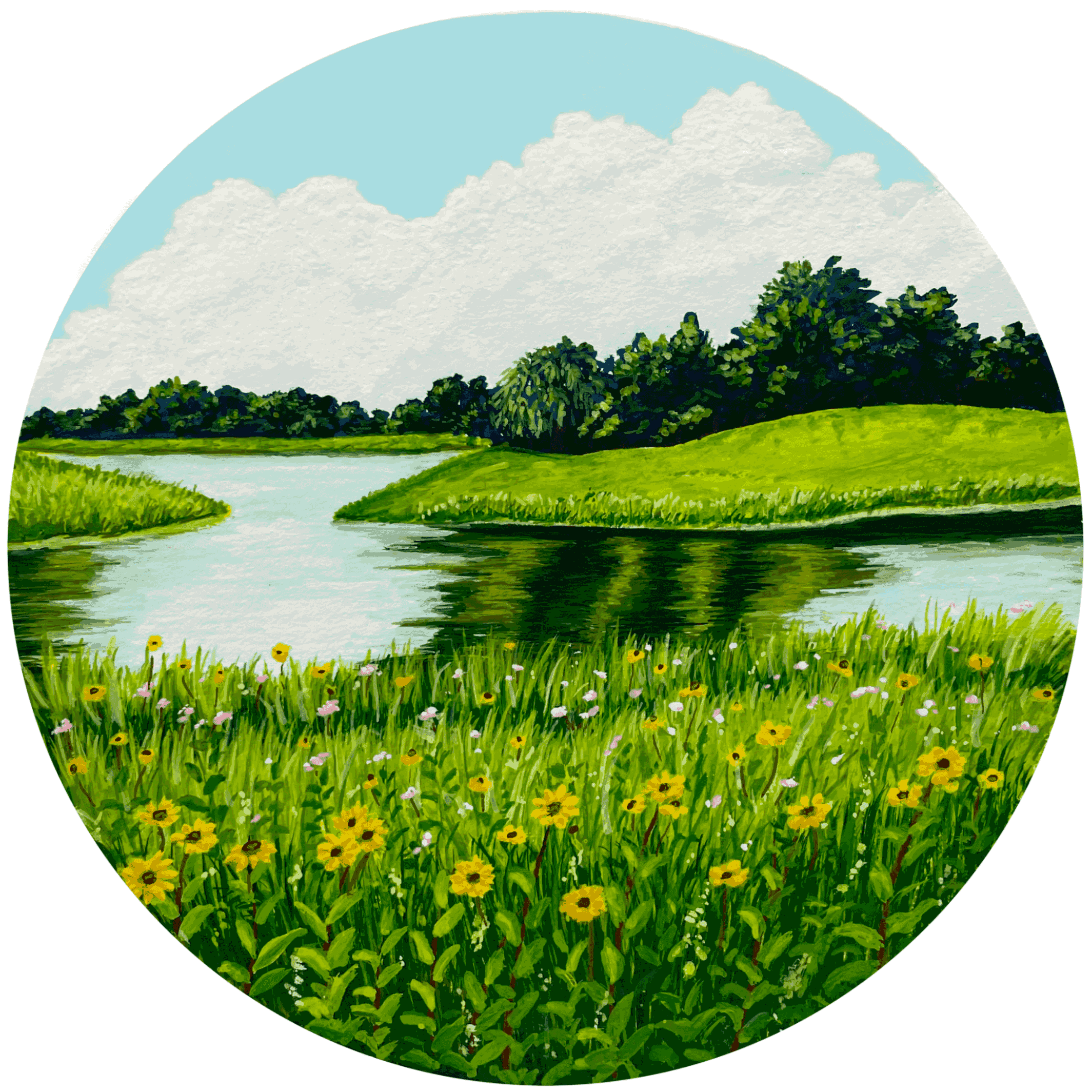 River Reflections Print