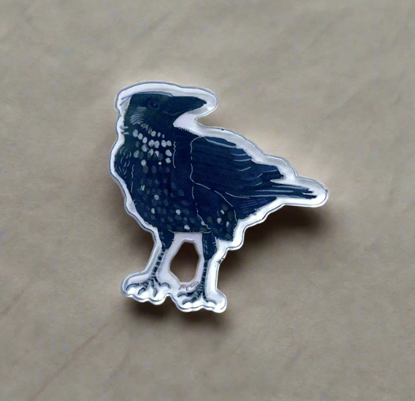 Acrylic Pin (Raven)
