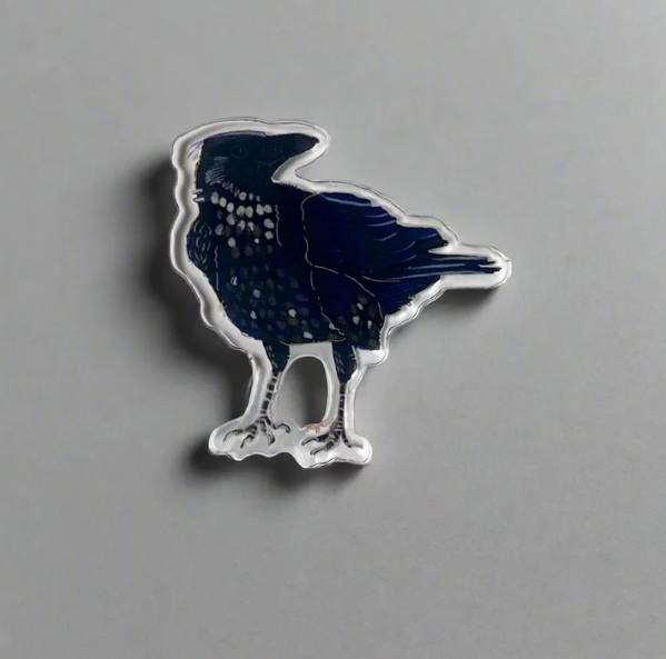 Acrylic Pin (Raven)