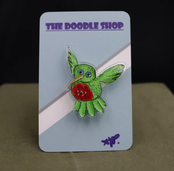 Acrylic Pin (Hummingbird)
