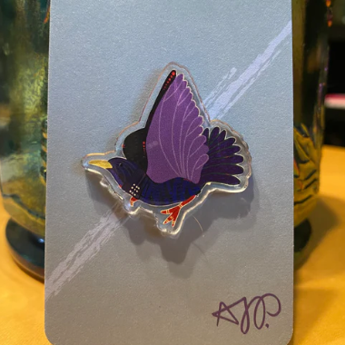 Acrylic Pin (Starling)