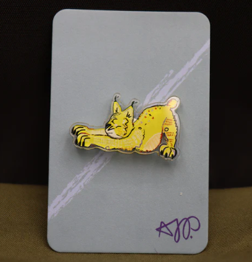 Acrylic Pin (Bobcat)