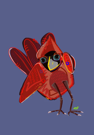 Cardinal Greeting Card