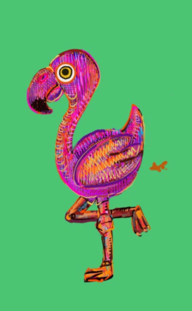 Flamingo Greeting Card