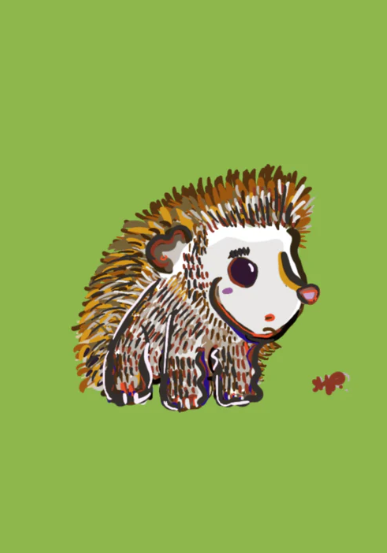 Hedgehog Greeting Card