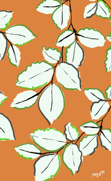 Ivy - Orange Greeting Card