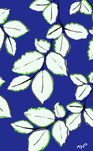 Ivy- Blue Greeting Card