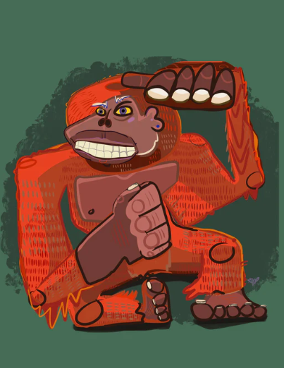 Orangutan Greeting Card