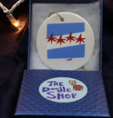 Chicago Flag Ornament
