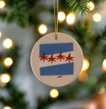 Chicago Flag Ornament
