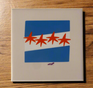 Chicago Flag Coaster