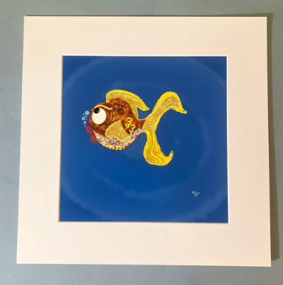 Goldfish Matted Print