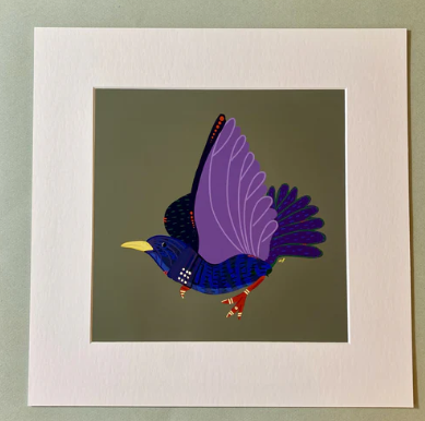 Starling Matted Print