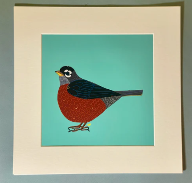 Robin Matted Print