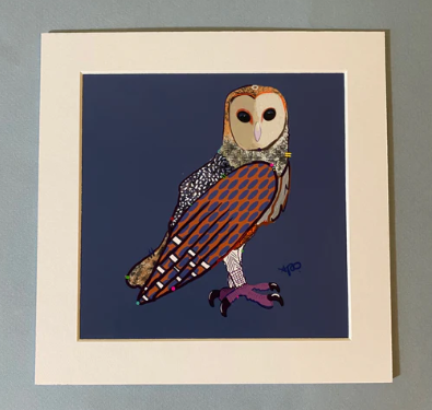 Owl Matted Print