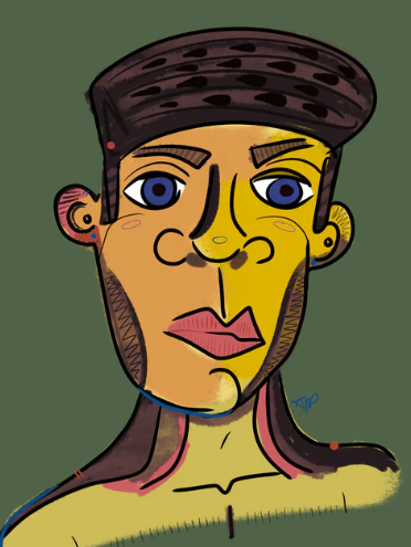 Corriander Matted Print