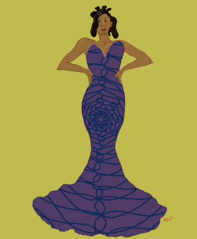 Pose Matted Print