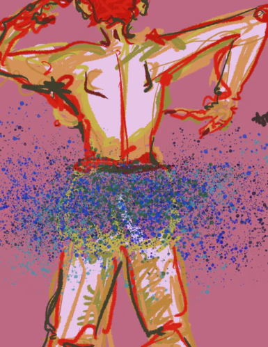 Ballerina Matted Print