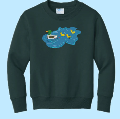 Ducklings Hand Pressed Graphic Sweatshirt (Youth)
