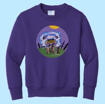 Need A Haircut Hand Pressed Graphic Sweatshirt (Youth)