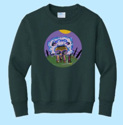 Need A Haircut Hand Pressed Graphic Sweatshirt (Youth)