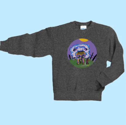 Need A Haircut Hand Pressed Graphic Sweatshirt (Youth)