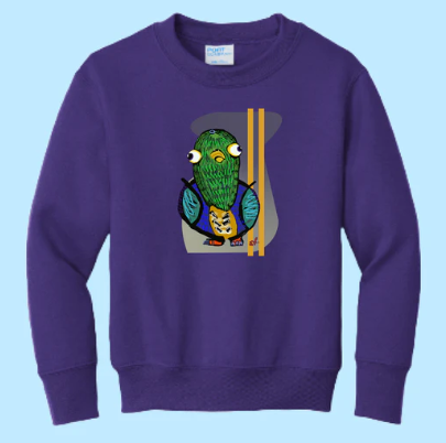 Pigeon Hand Pressed Graphic Sweatshirt (Youth)