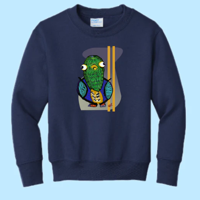 Pigeon Hand Pressed Graphic Sweatshirt (Youth)