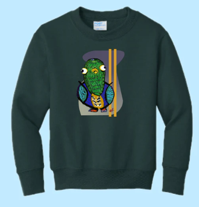 Pigeon Hand Pressed Graphic Sweatshirt (Youth)