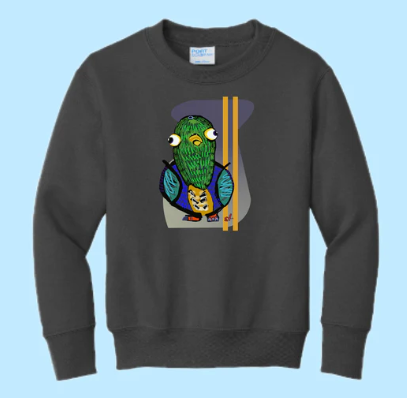 Pigeon Hand Pressed Graphic Sweatshirt (Youth)