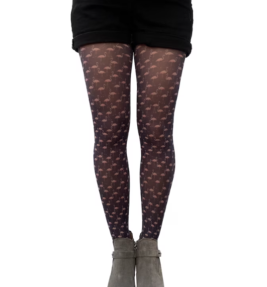 Flamingo Patterned Tights