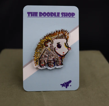 Acrylic Pin (Hedgehog)