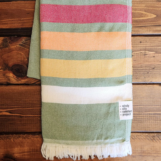 Shoreline Turkish Blanket - Green