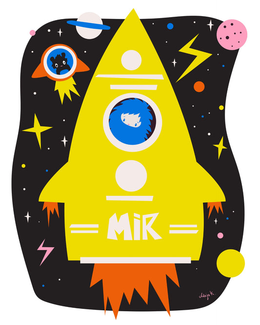 Space / MIR / Peace 8x10 print