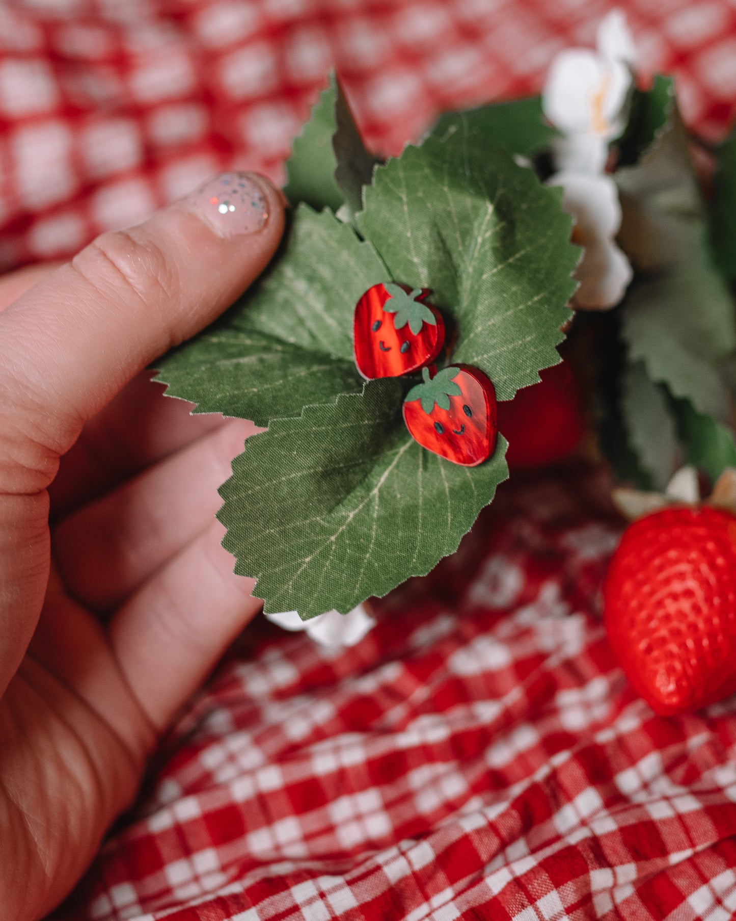 Strawbaby Stud Earrings