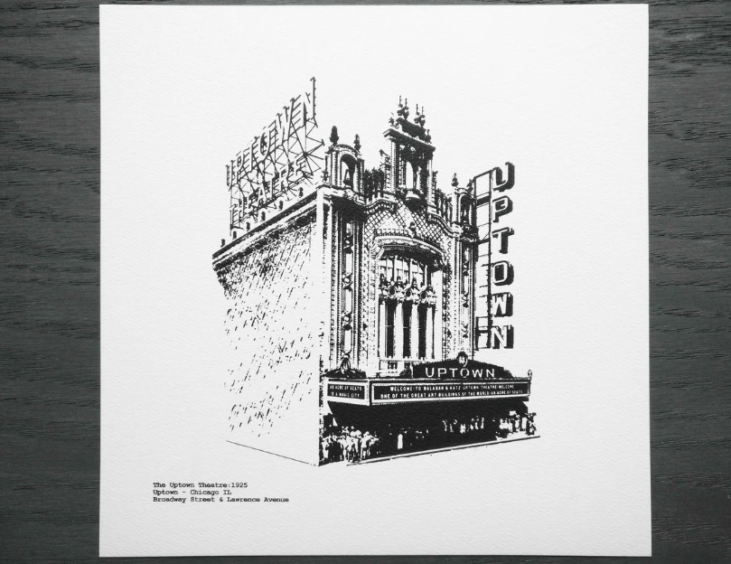 Uptown Theatre | Art Print