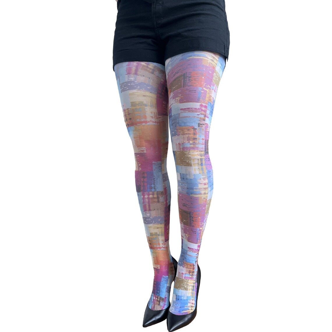 Abstract Patterned Tights