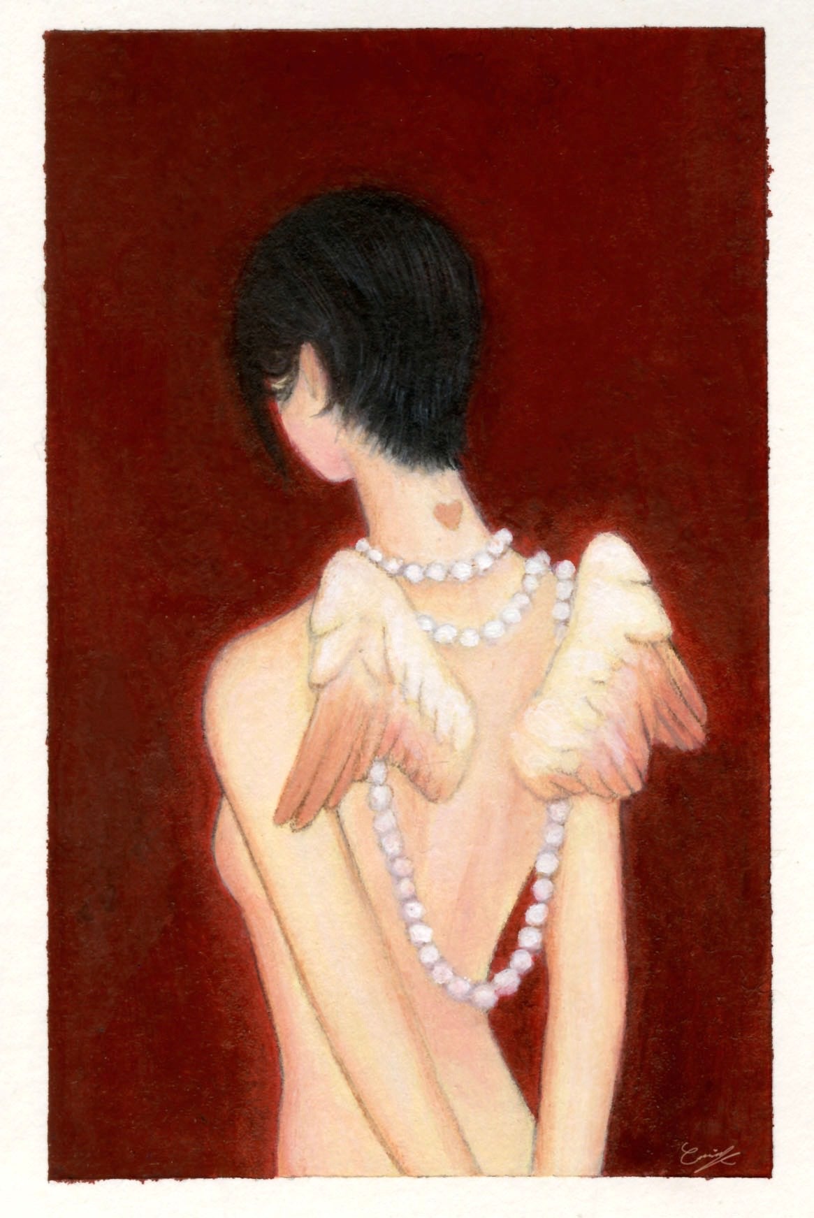 Baby Angel Wings Print (Shimmer)