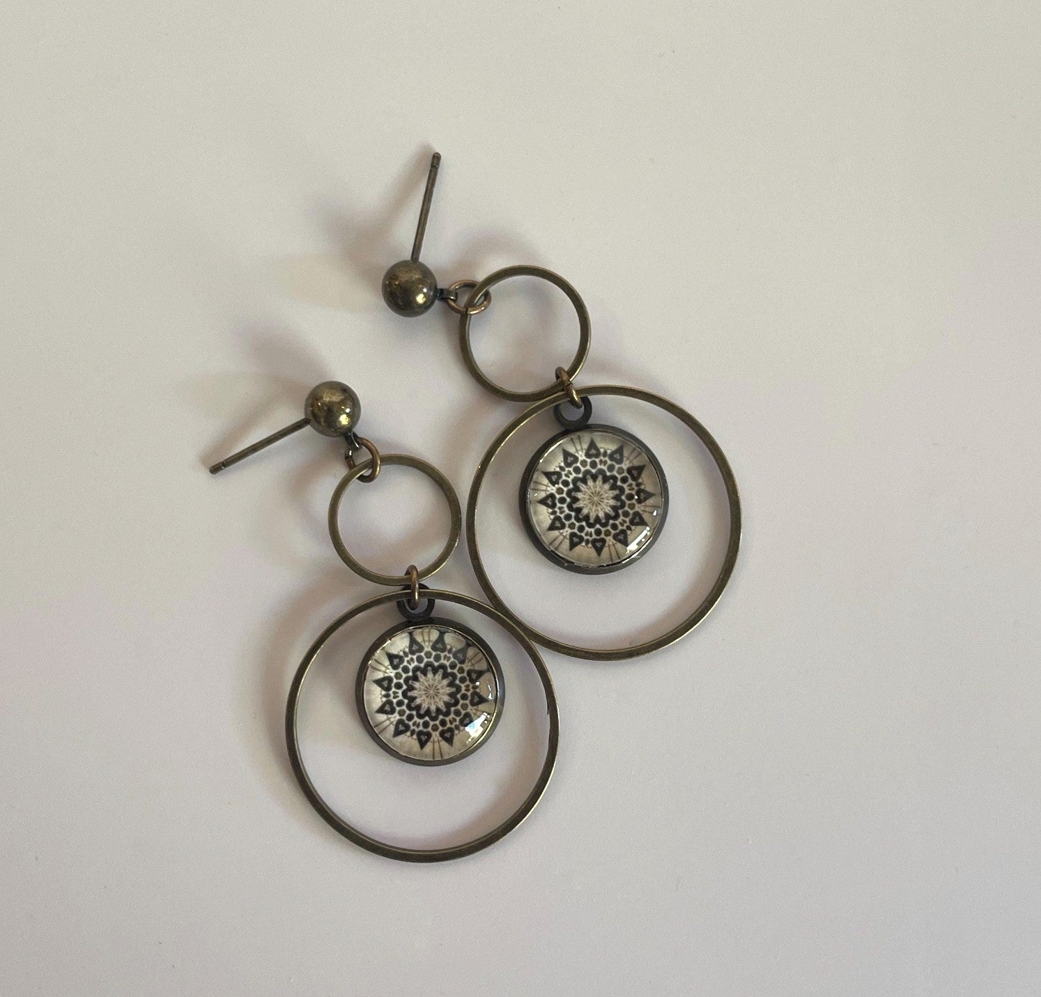 Baha'i Temple Inspired Post & Hoop Earrings