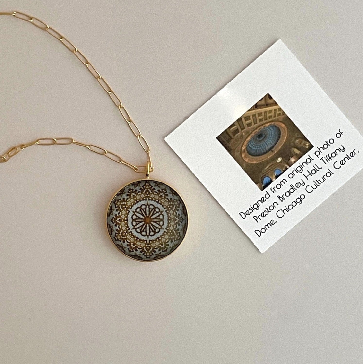 Cultural Center Inspired Pendant