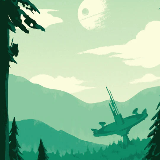 Endor Retro Travel Poster