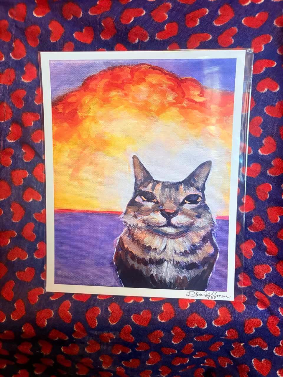 explosion cat 8x10" print