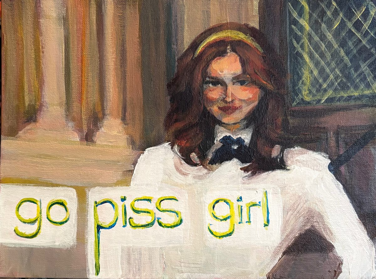 go piss girl 10x8" print