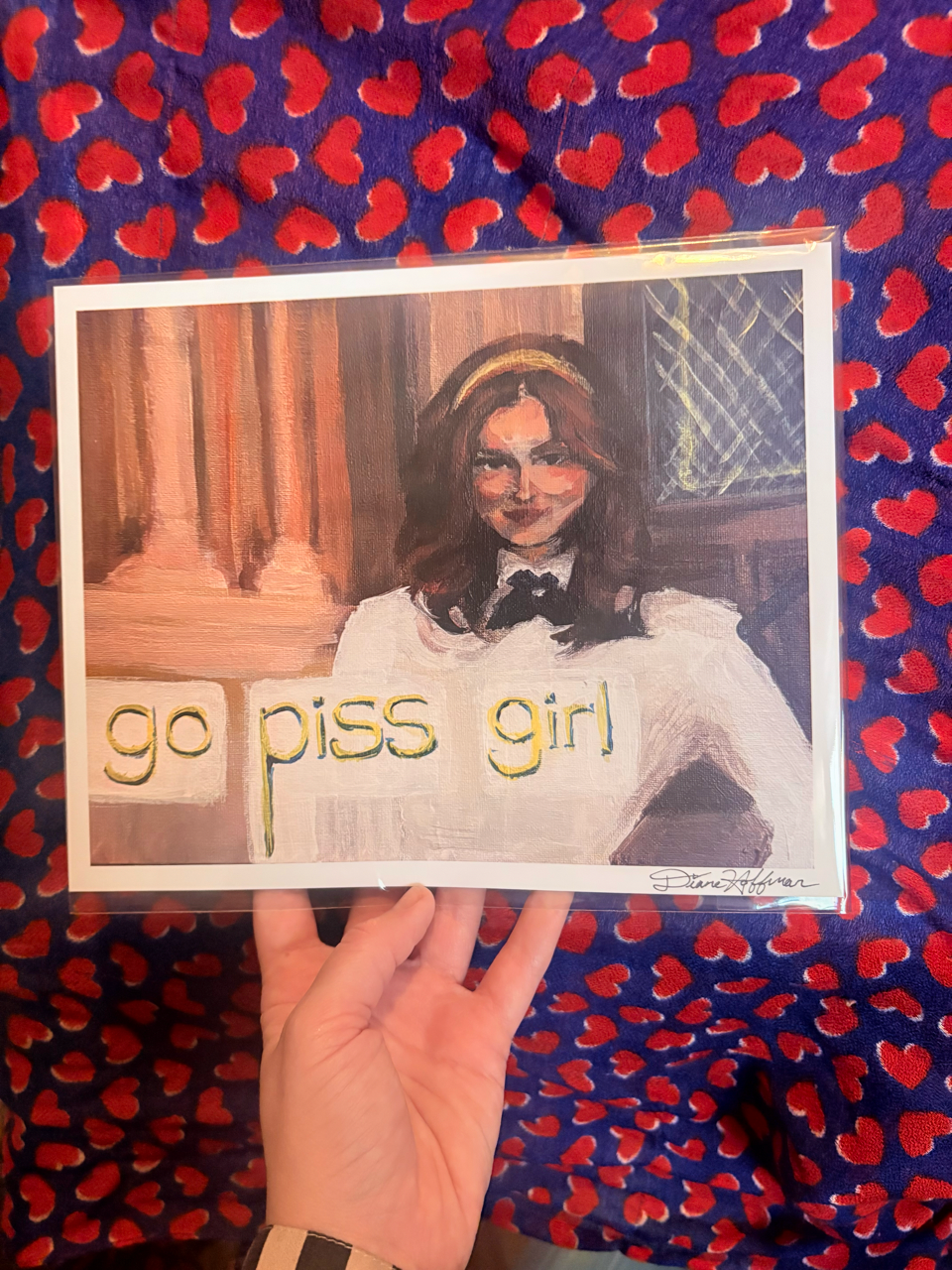go piss girl 10x8" print