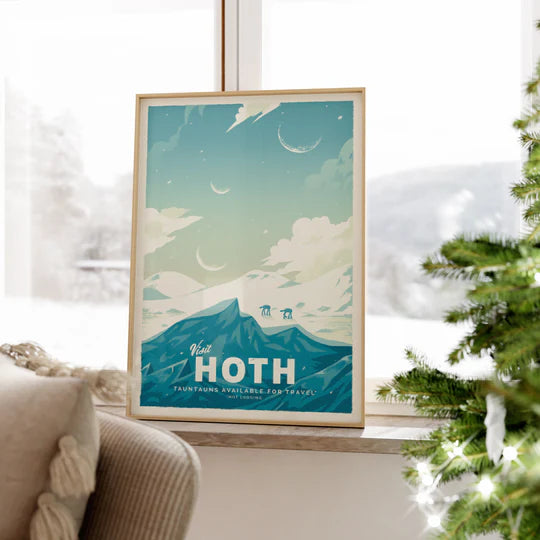 Hoth Retro Travel Poster