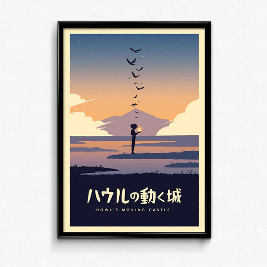 Ghibli Minimalist Mini Poster Bundle (Set of 4)