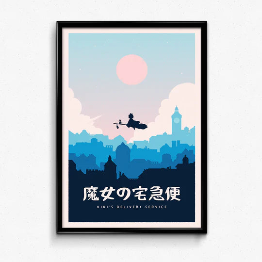 Ghibli Minimalist Mini Poster Bundle (Set of 4)