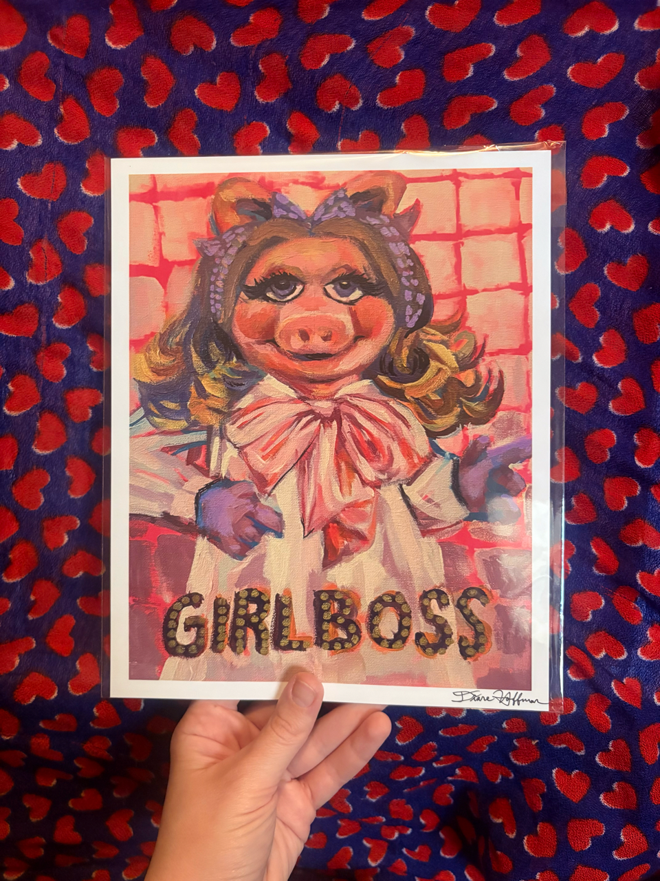 miss piggy girlboss 8x10" print