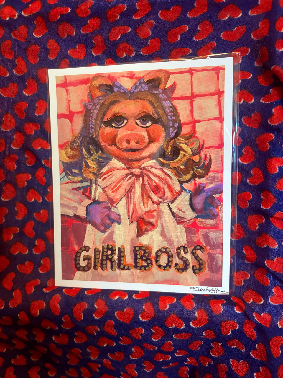 miss piggy girlboss 8x10" print