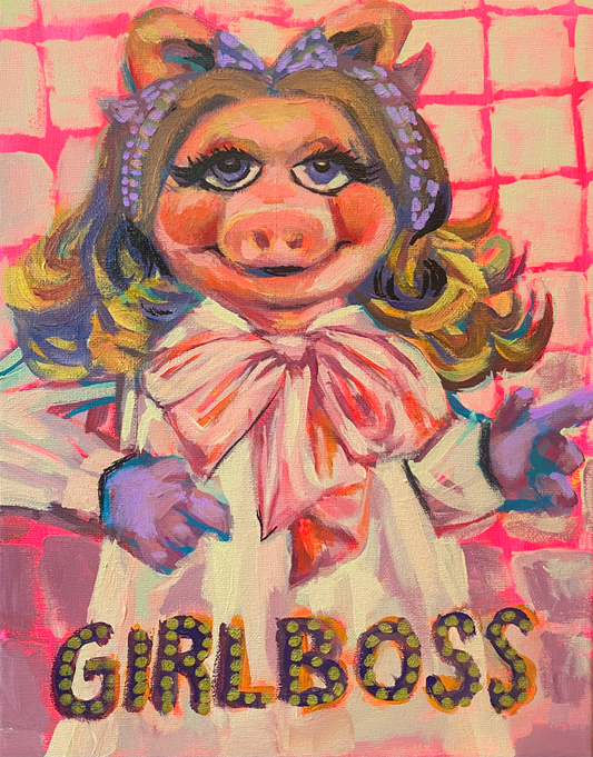 miss piggy girlboss 8x10" print